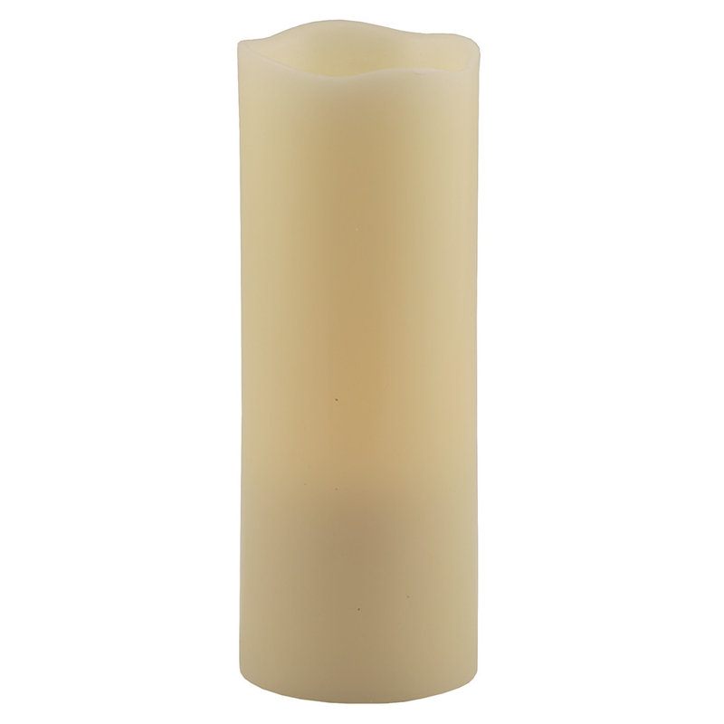 Unscented Flameless Pillar Candle, 3" x 8"