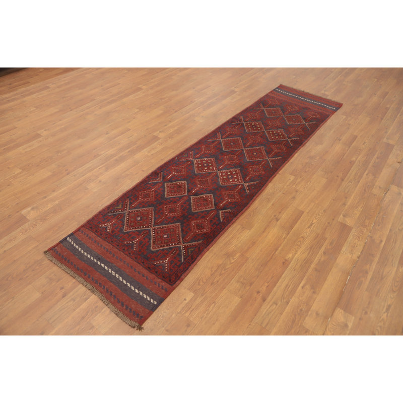 One-of-a-Kind 7' 11'' X 1' 11'' Runner Wool Area Rug Red