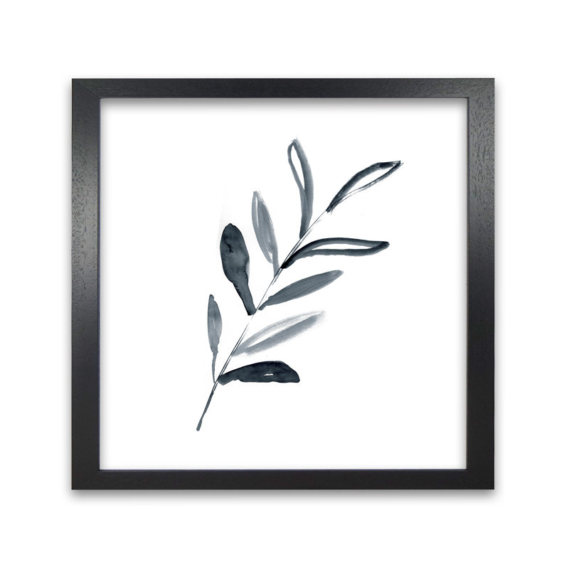 Inkey Sprig by Laura Irwin - Print, Black Framed, 59.4cm H x 42cm W x 3cm D