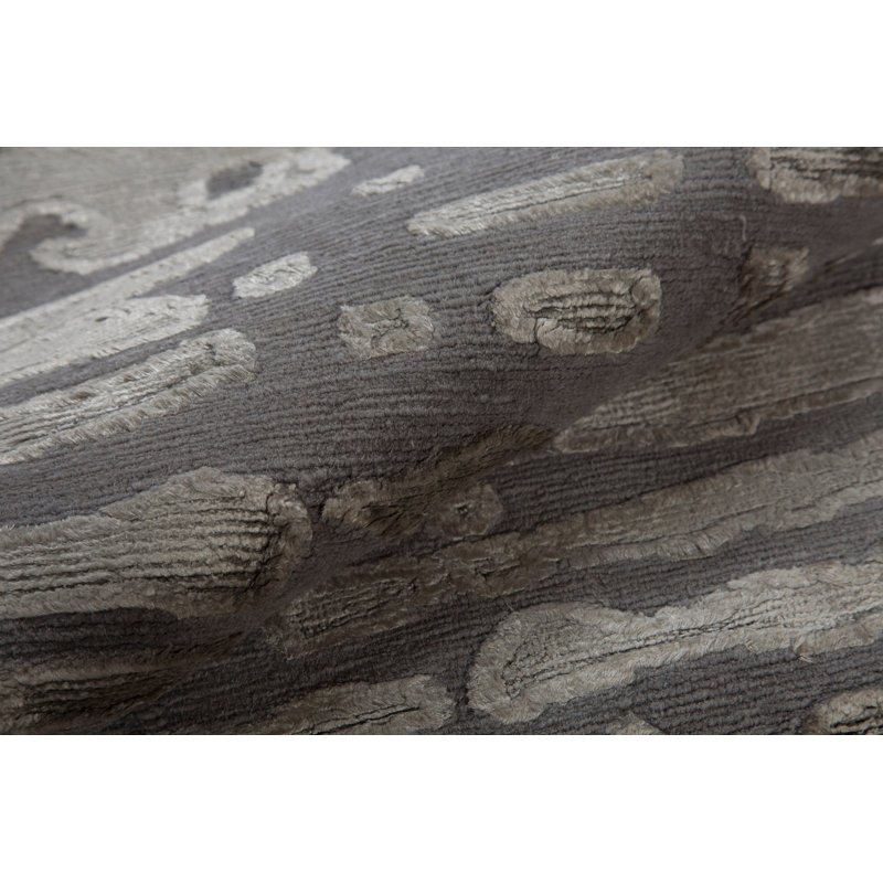 Terrain Striped Area Rug in Taupe, Rectangle 2' x 3'