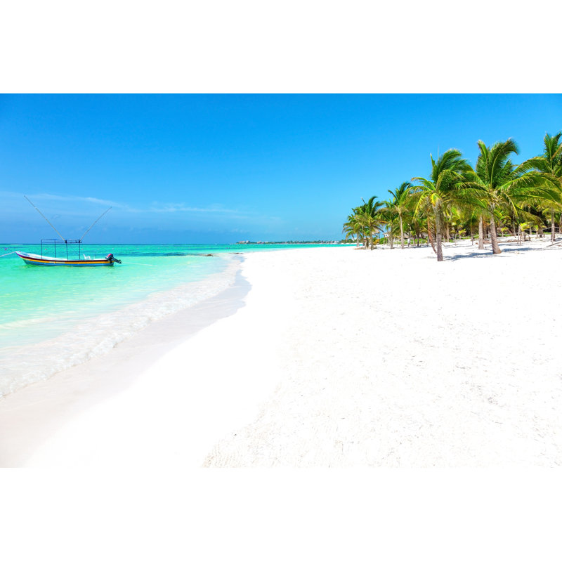 Stunning Tropical Beach by JoseIgnacioSoto - Wrapped Canvas Print, 20cm H x 30cm W