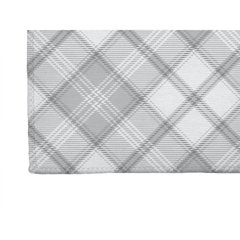 Diamond Plaid Non-Slip Outdoor Rug, Runner 2'6" x 8'