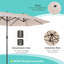 455cm Market Parasol-928853882