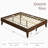 Multi-sized Wooden Platform Bed Frame with Sturdy Slat Support-1063669413-1063669420
