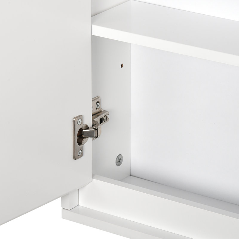 Armoire de salle de bain murale Nydeed, Gris