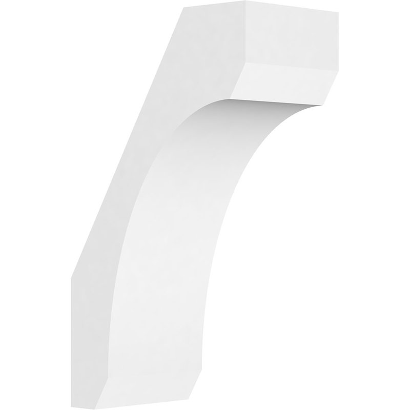 Attelle de genou standard en PVC de qualité architecturale, H 10 po x l 3 po x P 6 po