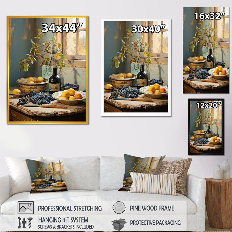 Décoration murale Zen Ceramics 2 - Boho Pottery, Cadre simple argenté, H 40 po x l 30 po x P 1,5 po
