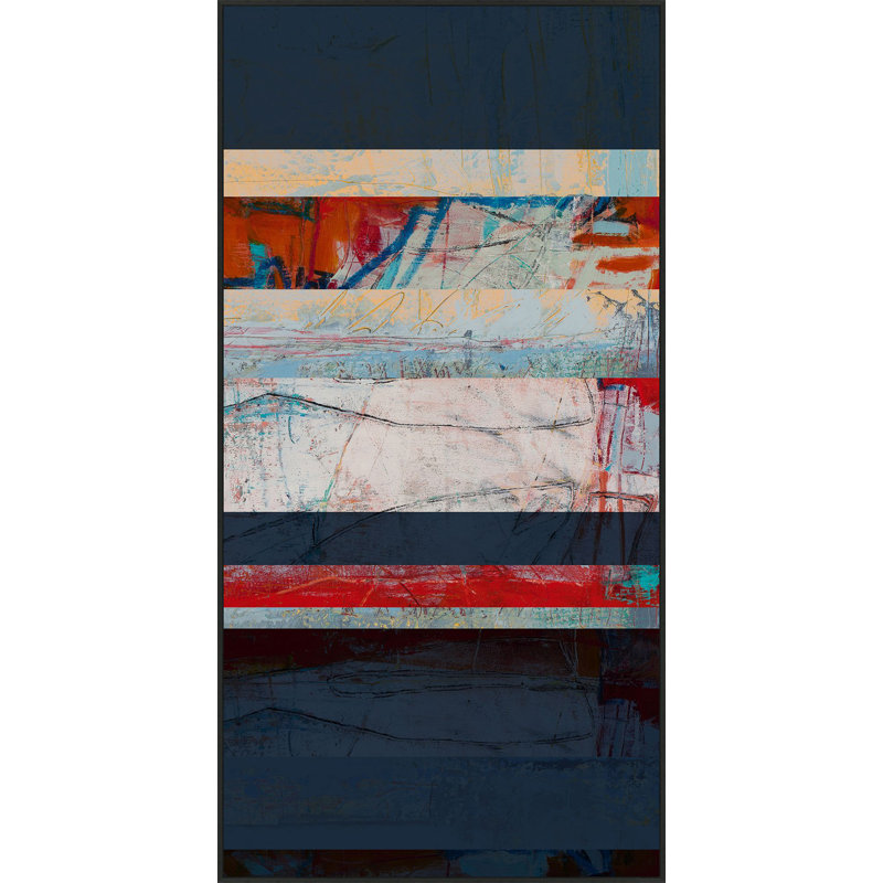 "Inner Terrain 2" par StudioObjet - peinture sur toile à cadre flottant