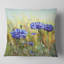 Bleuet en pleine floraison - coussin à imprimé floral-29882739-29882743