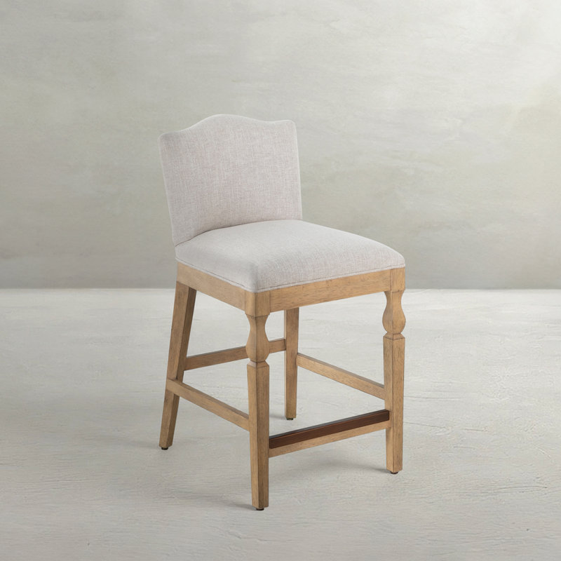 Gaston Upholstered Wooden Bar Stool, Counter Stool (24” Seat Height)