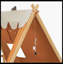 Lit double pleine grandeur avec tente et brun clair-364568760-364568767