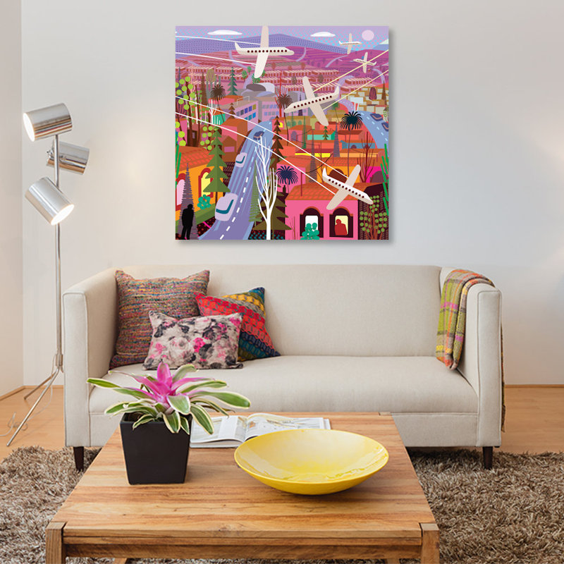 « popocatepetl from coucher boulevard », reproduction d’impression sur toile, H 48 po x l 48 po x P 1,5 po, Toile tendue
