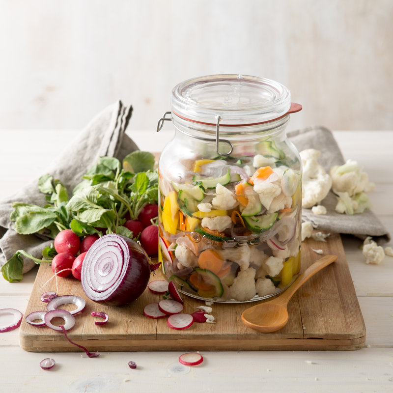 Lock-Eat Handy Jar (1 Piece), 7.5" H x 5.7" W x 5.7" D
