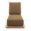 Hermosa Outdoor Teak Chaise Lounge-311407015