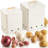 Beautiful Potato And Onion Storage Container Set,Cream-40078057