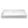 Nantucket Sinks Newport 36'' White Fireclay Rectangular Wall Mount Bathroom Sink with Overflow