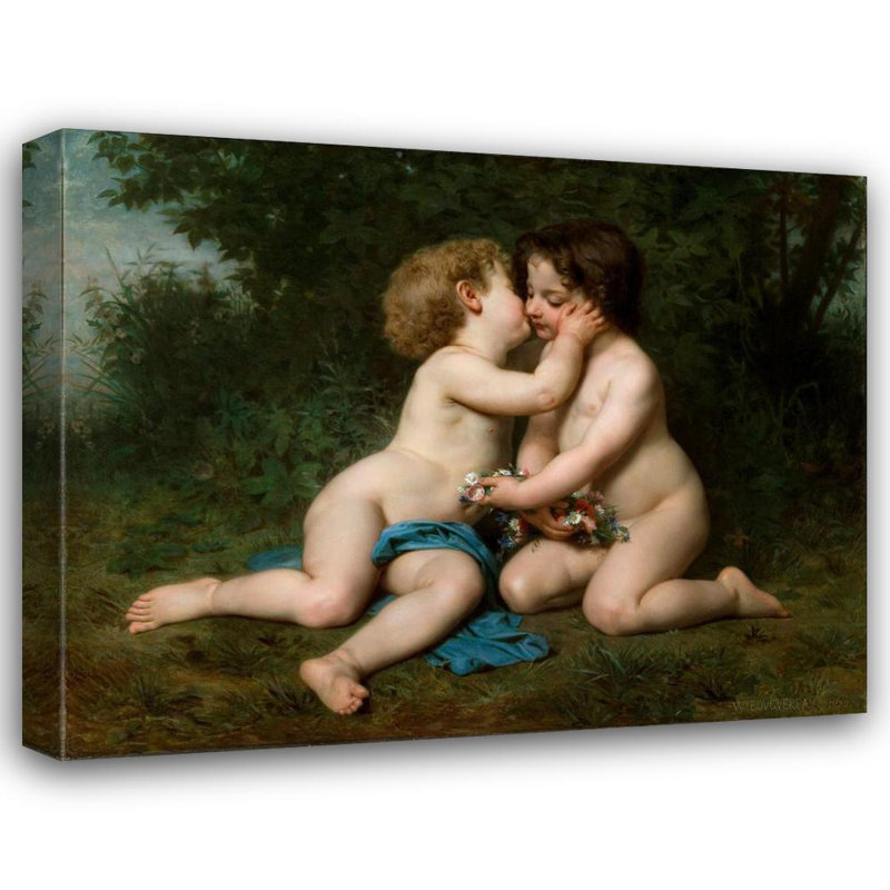 «Peace» par William Bouguereau - Art mural sur toile tendue avec châssis, H 18 po x l 14 po