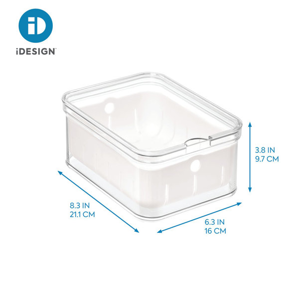 iDesign Kitchen Storage Bins - Clear 3 Pk