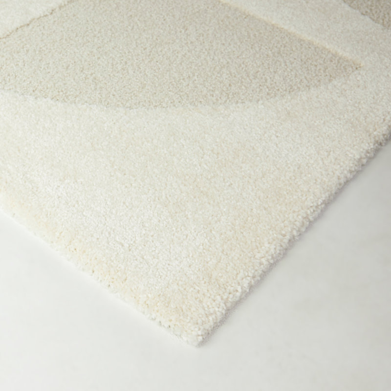 Tapis crème moderne Cristinela, Rectangle 5 pi 3 po x 7 pi