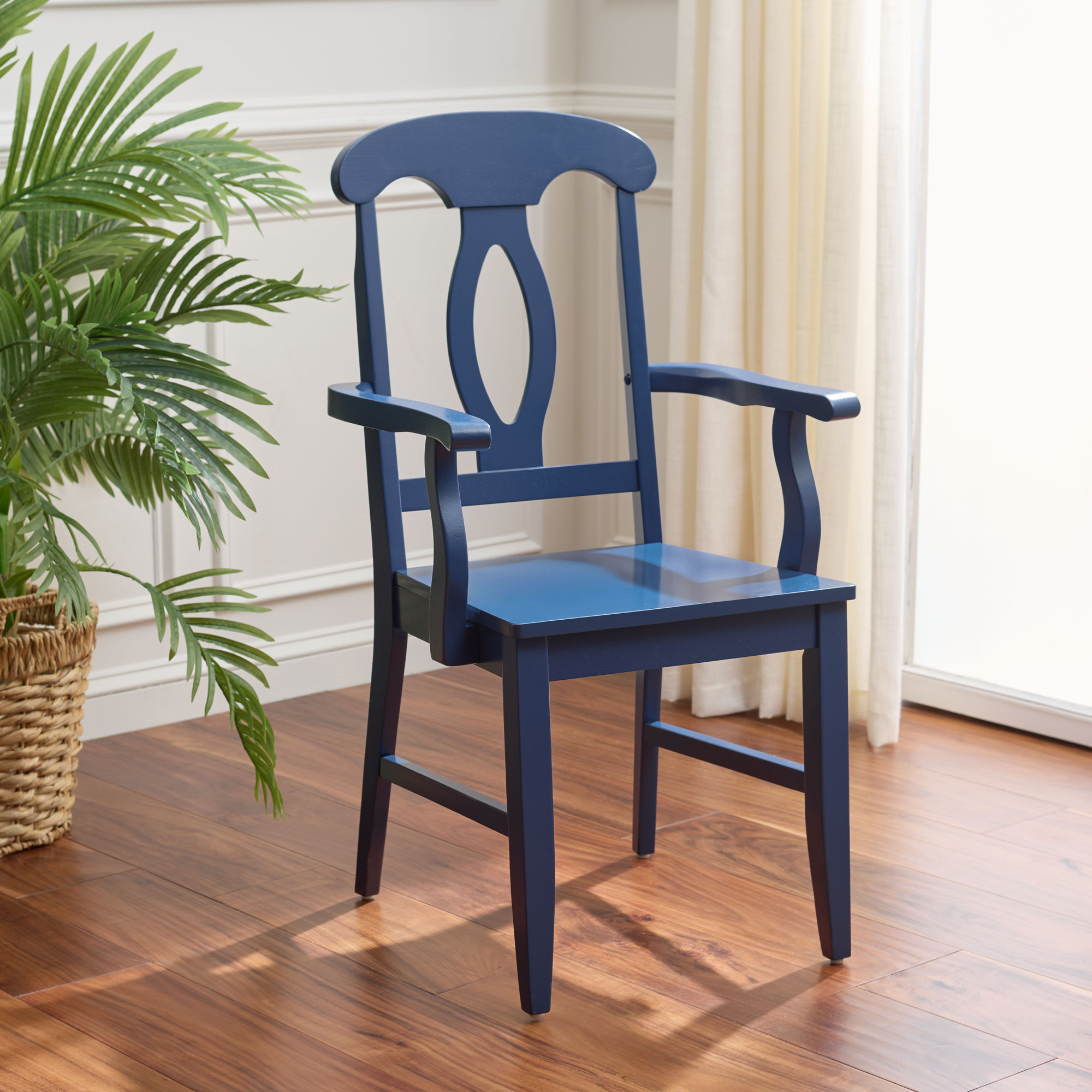 Ottie Arm Chair, Dark Blue