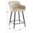 Ivanna Upholstered Counter Stool with Metal Frame-1541298674