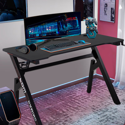 Metal Base Computer Desk