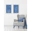 « algues cyanotype ii diptych », ensemble de 2 reproductions encadrées-29546896
