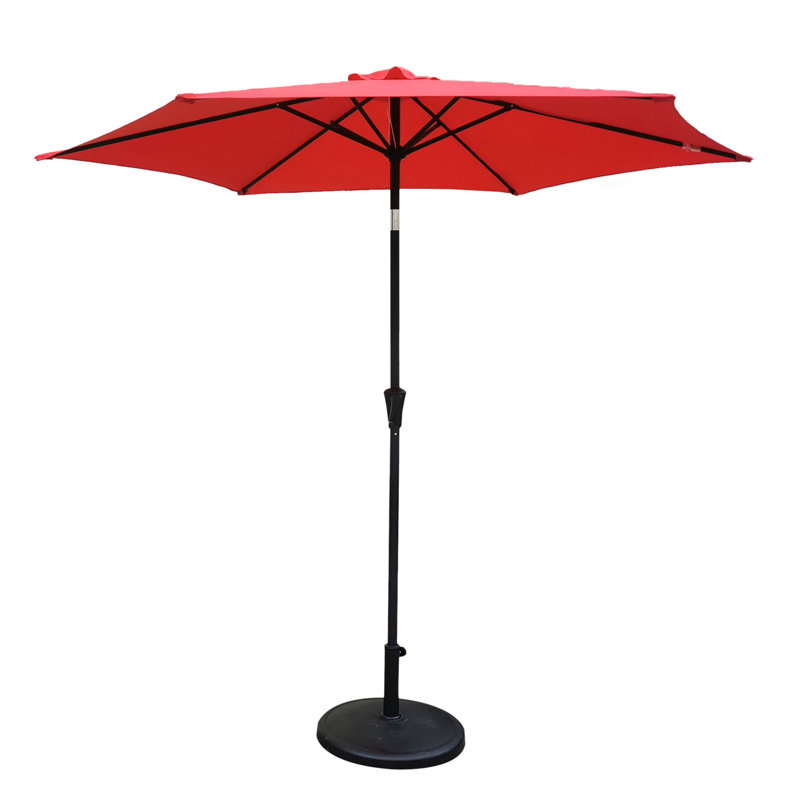 Parasol Sonte avec contrepoids inclus, Rouge, 8' 10"