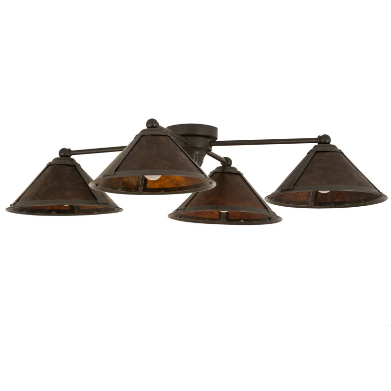 Plafonnier semi-encastré 36 po 4 lumières Talfren