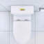 Toilette blanche brillante avec chasse d'eau avancée et porcelaine facile d'entretien-121640364