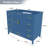 42" Bathroom Vanity Base Cabinet with 2 Soft-Close Double Doors & 9 Smooth Drawers with Slides(Blue)