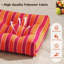 2 coussins de coussin de chaise de patio intérieur / extérieur