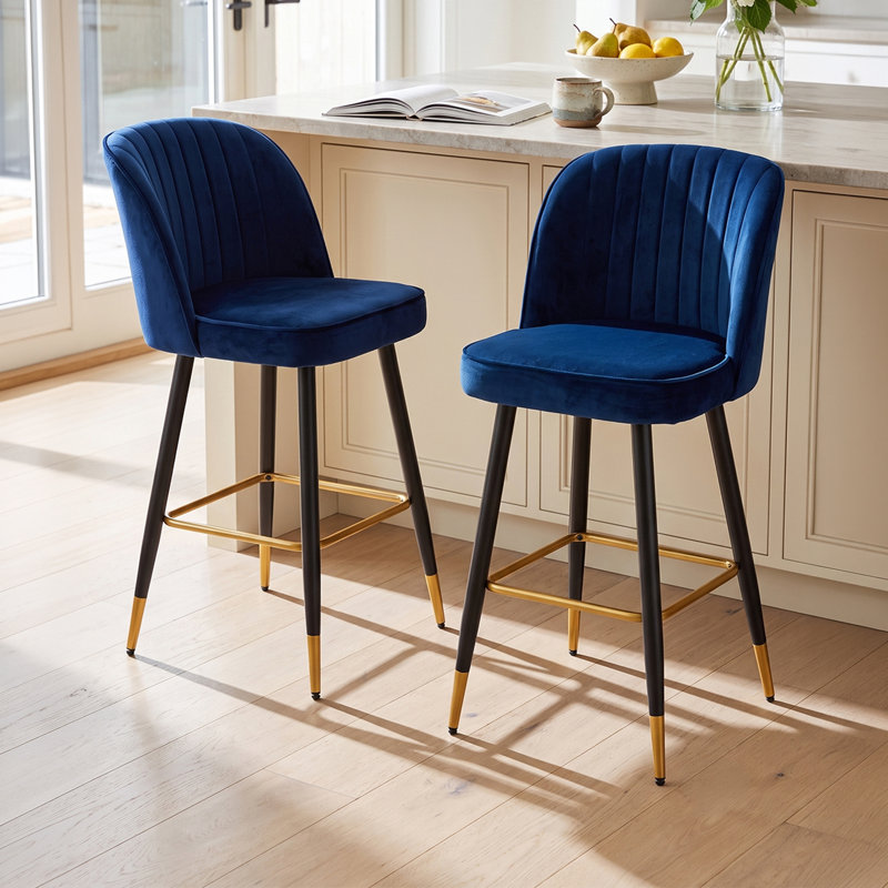 Bar Stool with Iron Frame