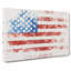 Painted American Flag Watercolour - Wrapped Canvas-56657210