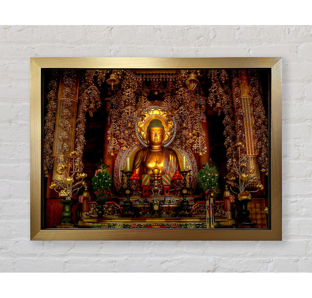 Leinwandbild Goldener Buddha