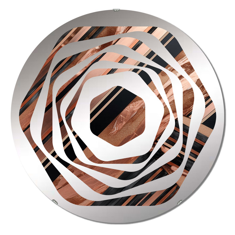 Bernave - Miroir décoratif Amorphe, 31,4 po x 31,4 po