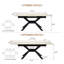 Table de salle à manger extensible Modern