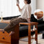 Coiffeuse avec miroir, 3 tiroirs, 1 chaise