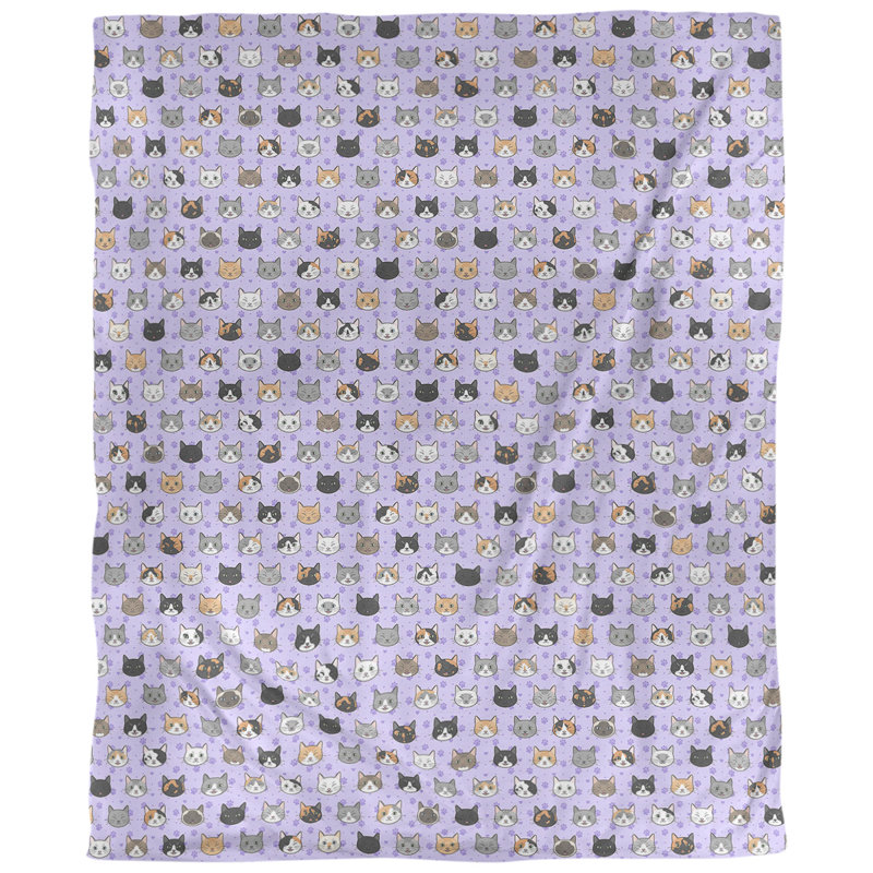 Tissu pour chat kitty, Mauve, L 60 po x l 36 po, Polyester filé