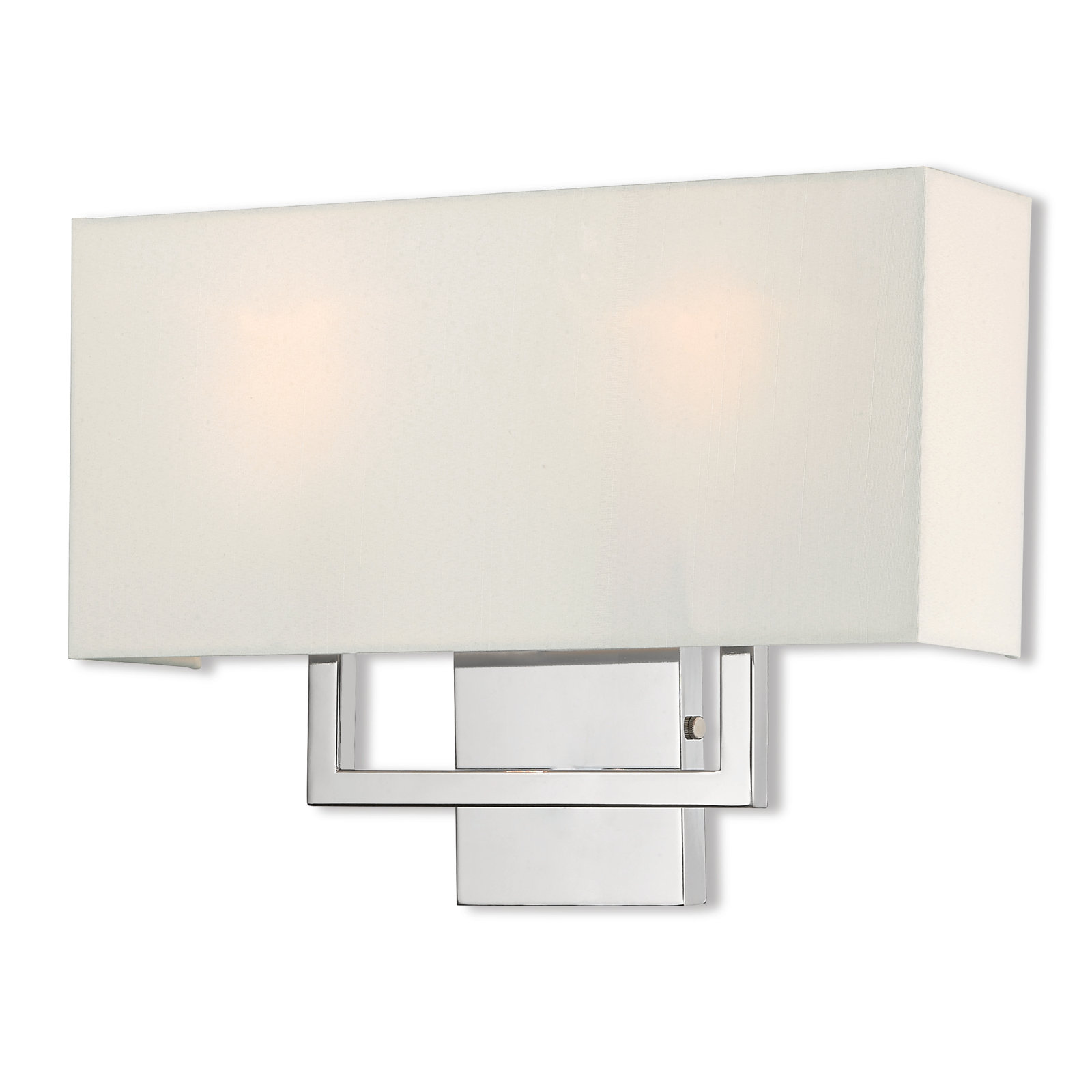 Willow 2 Light Dimmable Corner Wall Light, 12" H x 16" W x 3.88" D, Polished Chrome