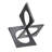 Modern Metal Decorative Object - Geometric Abstract Accent Sculpture for Contemporary Home and Office Decor-557422030