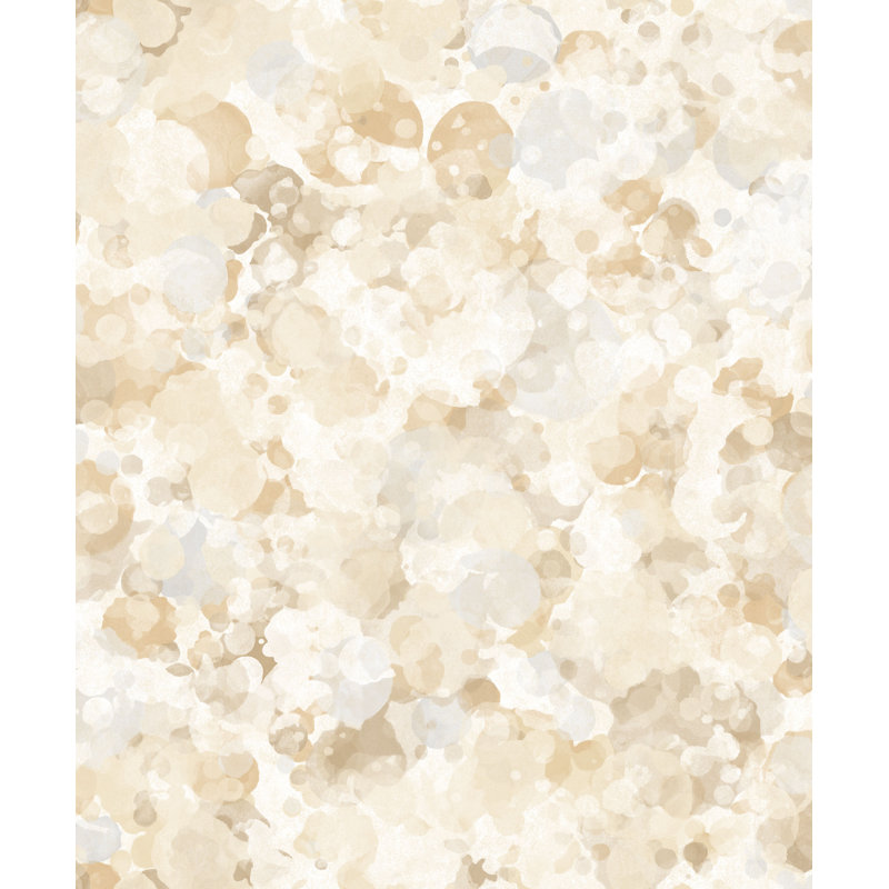 Rouleau de papier peint L 33 pi x l 21 po Atmosphere Bubble Up Design, Ocre