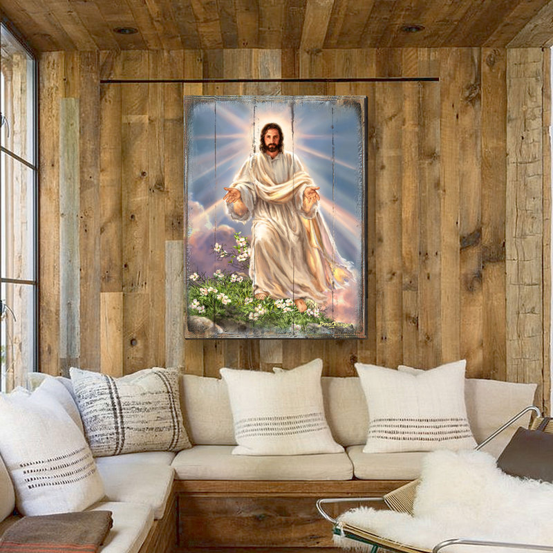Bloc mural fabriqué à la main par Jésus D. Gelsinger - Designocracy, H 24 po x l 18 po x P 0,75 po