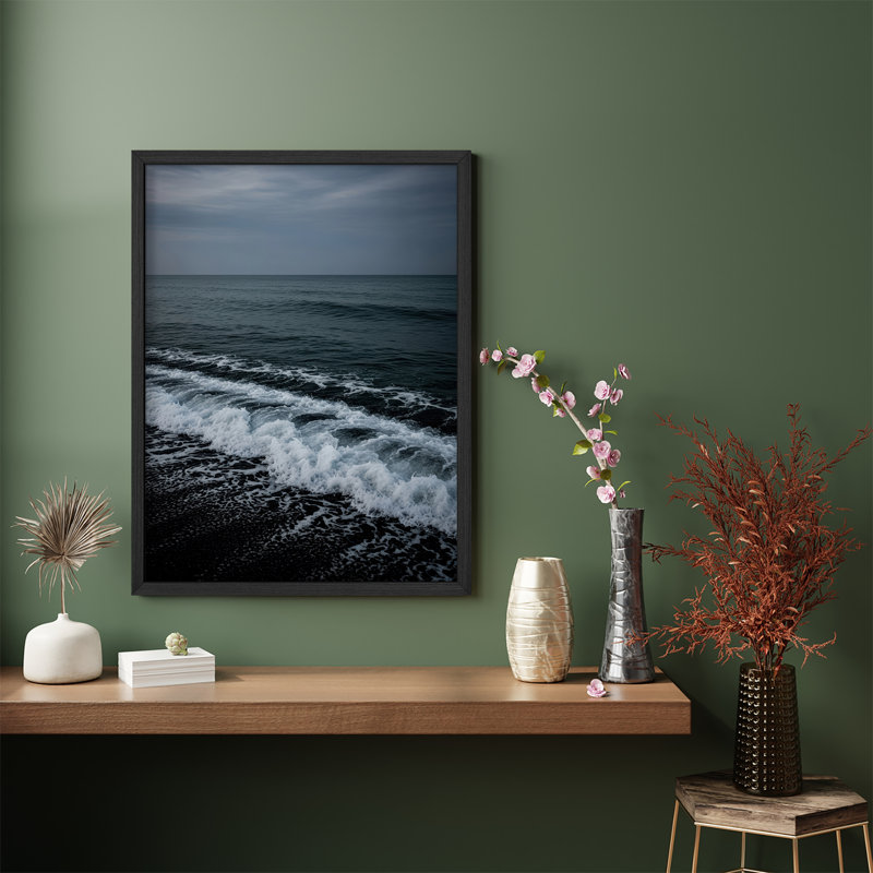 Reproduction de paysage encadrée pour la maison, 8 po x 10 po, H 10 po x l 8 po, Noir