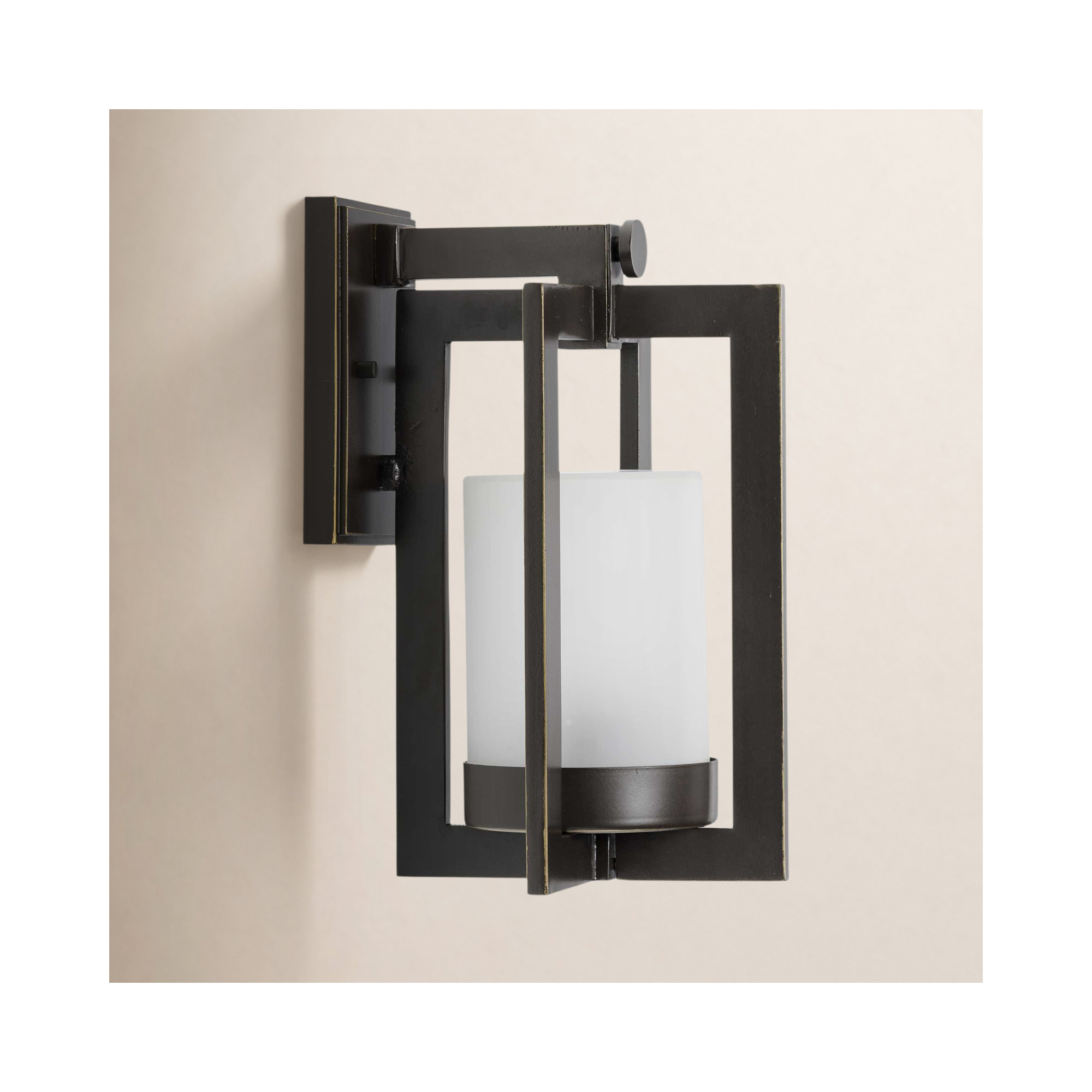 Melvin Single Light Outdoor Aluminum Wall Light, 12.5" H x 7.5" W x 8.25" D