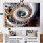 Tourbillon tourbillonnant bleu et bleu - ensemble d'art mural spirales abstraites-823231871-823231864