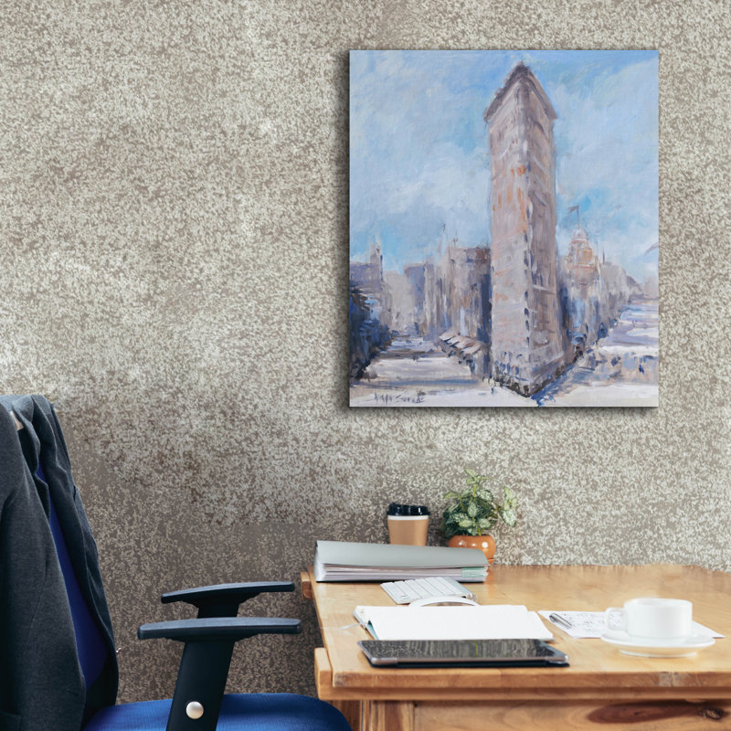  «Flatiron» par Allayn Stevens, art mural sur toile, H 30 po x l 26 po
