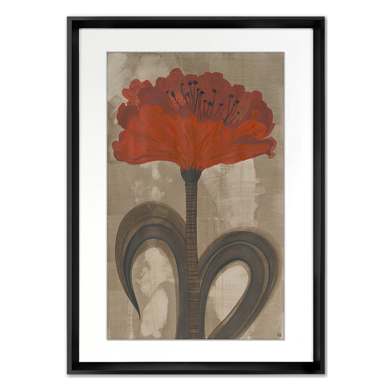 Orange Blossom Print by Morlock, Jody, 26'' H x 18'' W, Black Single Picture Framed