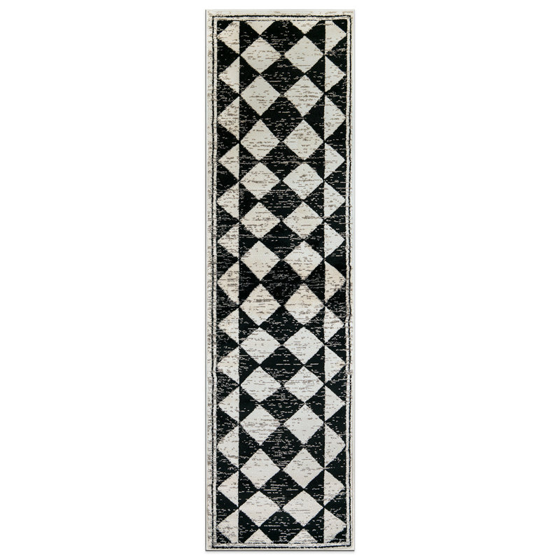 Tapis géométrique bohémien, Tapis de couloir 2 pi 2 po x 8 pi