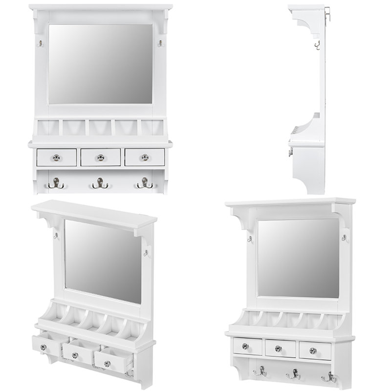 Floating Makeup Vanity With Big Mirror